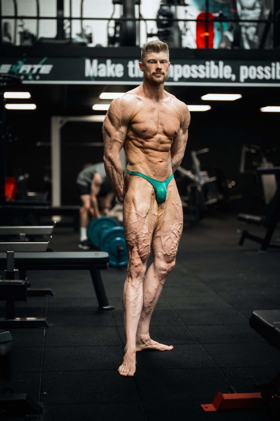 Harry Mason in contest-ready shape